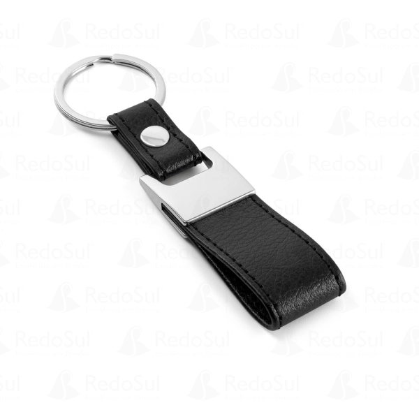 Chaveiro personalizado em couro sintético